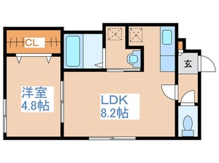 オリエントヒルズ平岸の物件間取画像